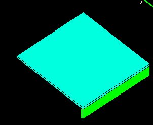 simulated bent tile